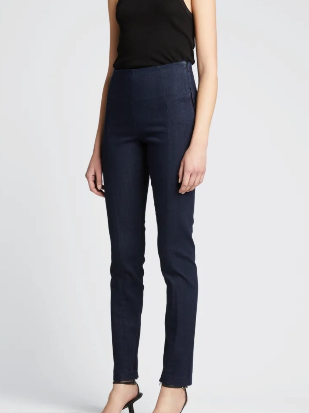 Ksubi Luna Legging Moonlight‎ Pocketless Stretch Zippered Ankle Jeans